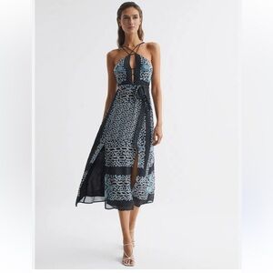 Reiss floral midi dress